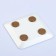 Summary Metal "plate", 10x10x1.1 cm, white