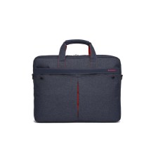 Business bag, lightning department, external pocket, mount on the suitcase, blue color