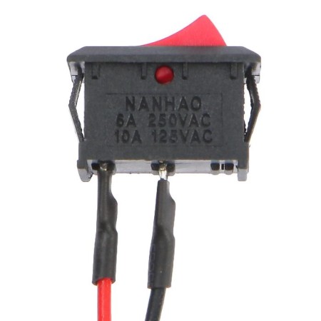 Keyboard switch with fixation, wire 10 cm, red-2