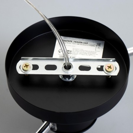Estel chandelier 2he27 40W black-chromium 60x20x23 cm Bayerlux-8
