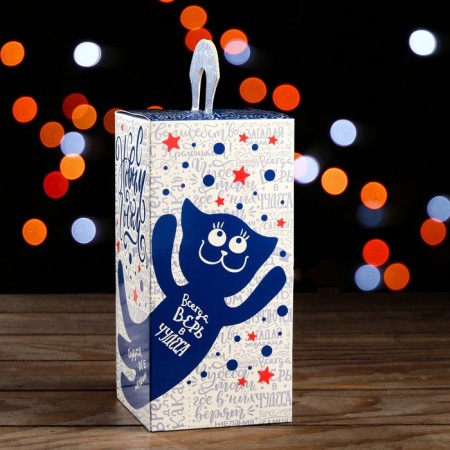 Gift box "Cat and hare", 9.5 x 9.5 x 19.7 cm-3