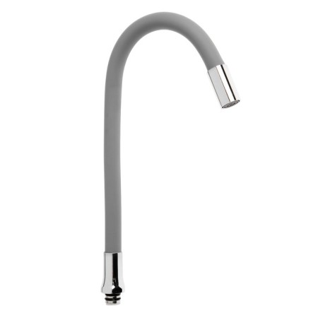 Pour for the Zein mixer, 3/4 ", flexible, silicone, stainless steel, 50cm, plastic grid, gray-2