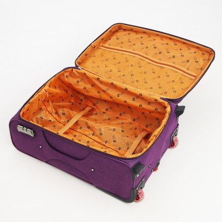 Small 24 suitcase "on lightning, code castle, with extension, purple color-8