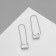 Earrings Metal "Pins" classic, silver color
