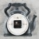 Wall clock, series: kitchen, "kettle", discrete move, D-13 cm, 24 x 23 cm