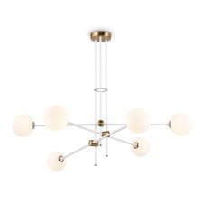 Suspended Ambrella Light, Modern, TR2521, 6XG9, white color, brass