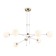 Suspended Ambrella Light, Modern, TR2521, 6XG9, white color, brass