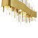 Suspended chandelier ST LUCE. SL1633.213.08. Olvera. 8x40 watts, E14, 100x15x42 cm, matte gold color