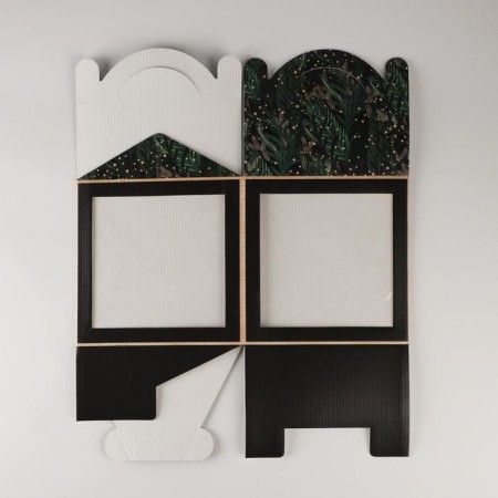 Confectionery box with a window, a chest, “New Year's package” 20 x 20 x 20 cm, New Year-5