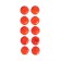The basis for creativity and decor "Mandarin" set 10 pcs., Size 1 pc: 3.5 × 3.5 × 2.5 cm