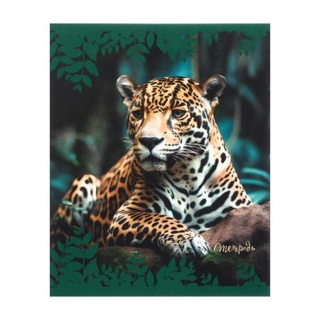 Notebook of 48 sheets in the cage "Wild nature", cover coated cardboard, block No. 2 (gray sheets), mix-5