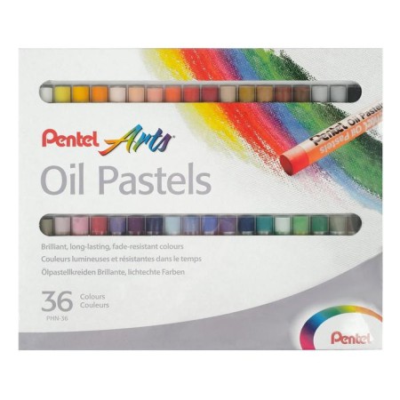 Oil pastel, 36 colors, Pentel, 8/60 mm, in cardboard-1
