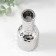 Ceramics candlestick per 1 candle "bottle" d = 1.5 cm silver 6x6x15 cm