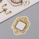 Photo album 25 sheets (stickers+rings) "Classic" embossing gold 19x27x3 cm
