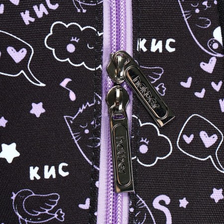 School backpack 38 x 29 x 14.5 cm, Hatber Ergonomic Light, "Star cat" NRK_15147-9