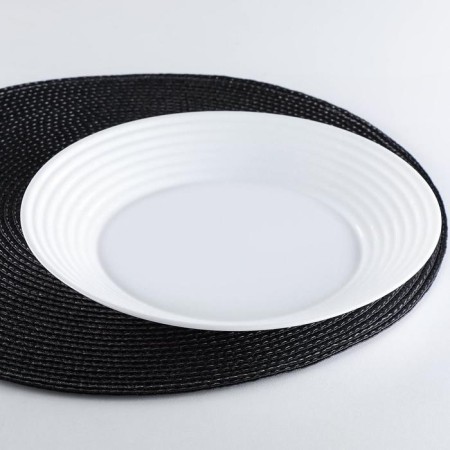 Deep harene plate, 800 ml, d = 23 cm, white color