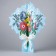 Volumetric cards "Flowers", 13.3 x 16.7 cm