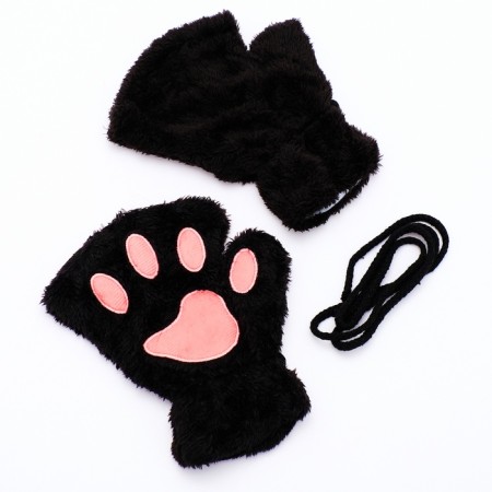 Carnival set "tail" cat, black color-2