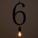 Bayerlux lamp "Figure 6" E27 40W Black 35x20 cm