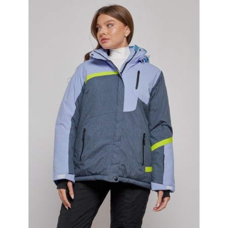 Ski jacket female winter, size 52, purple color-5