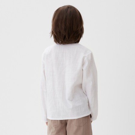 Рубашка для мальчика KAFTAN Linen, р.28 (86-92см) белый-2
