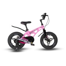 Велосипед 14'' Maxiscoo Cosmic Deluxe Plus, цвет розовый матовый