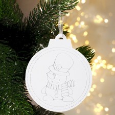 Christmas tree decoration for painting 