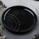 Ceramic "Ornament" plate, 27 cm, black color