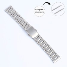 Solomon watch strap, 20 mm, metal, L-18 cm, chrome