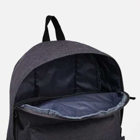 School backpack from lightning textiles, Fulldorn, external pocket, color gray color-5