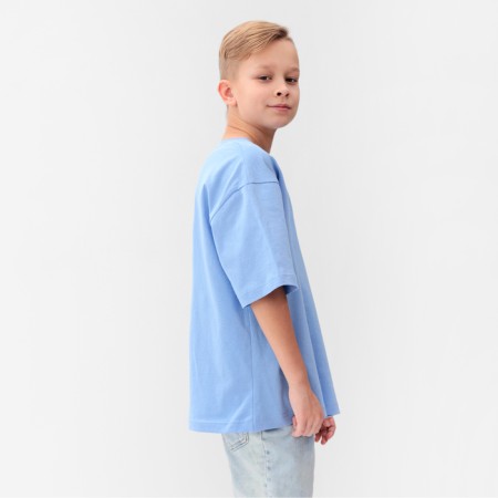 Children's Minaku T -shirt, Blue color, height 140 cm-2