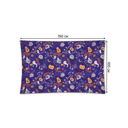 Decorative panel with photo printing "Samain", horizontal, size 100x150 cm-1