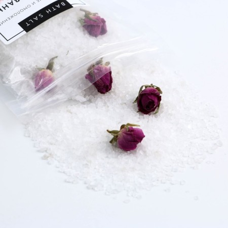 Bath salt with rose buds, relaxation and rejuvenation, 150 g, rose aroma, Beauty Fox-2