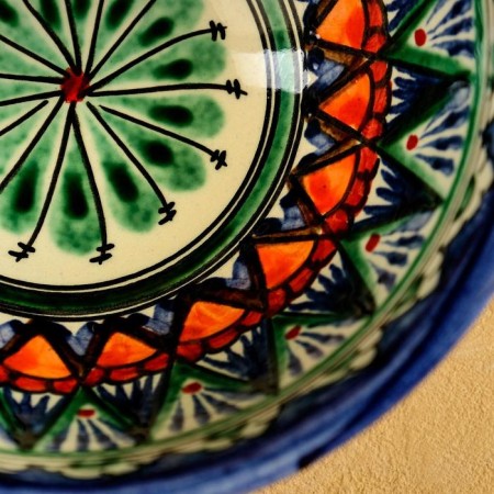 Rishtan ceramics "patterns" 15.5 cm, medium, blue-1
