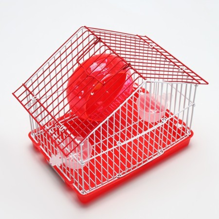 Rodent cell equipped RT-2T, 22 x 16 x 20 cm, red-3