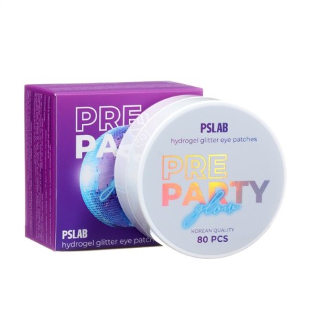 PSLAB glitter-patch with hyaluronic acid for intense hydration, 80 pcs.