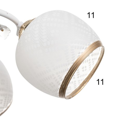 Frida chandelier 5he27 40W white-gold 58x58x27 cm Bayerlux-5