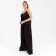 Top female minku "Silk pleasure", Black color, size 48