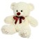 Soft toy "Bear Archie", milk color, 50 cm