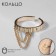 Ring "Trend" chains, color gold, dimensionless