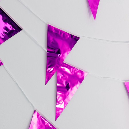Garland "flags", 20 flags, 10 meters, purple color-2