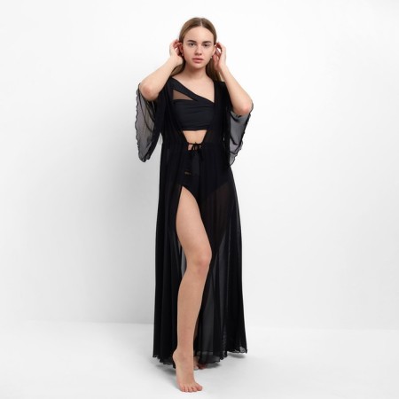 Tunic beach female, black color, size 50-4