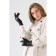 Gloves are female, dimensionless, without insulation, black color