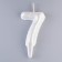 Candle in the "balls" cake, number "7", pearl, 5.5 cm