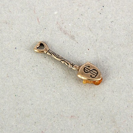 Koshellevka souvenir "Lapatus Euro", Brass, Amber-2