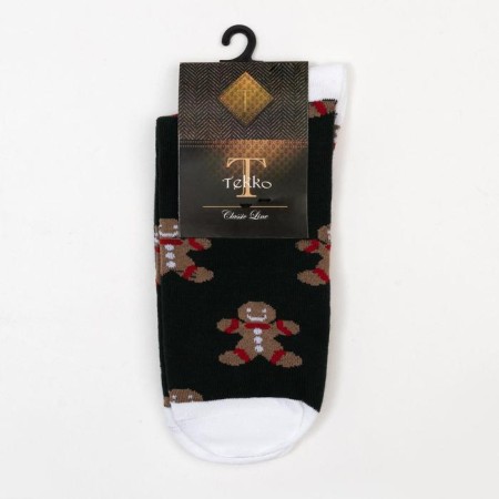 Male socks "cookies" is dark green color, size 29-3