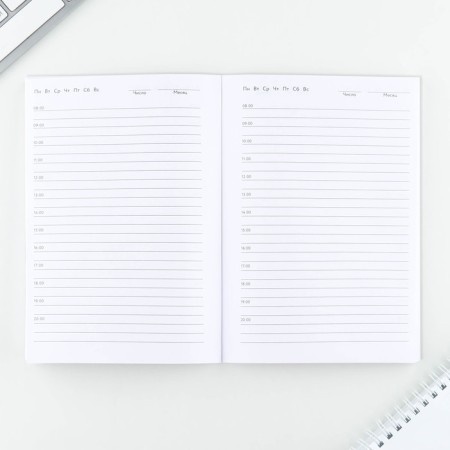 Diary in a thin cover A5, 72 sheets "Book"-1