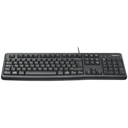 The keyboard wired Logitech USB K120 ANSI EN/RU 920-002583 Black-1