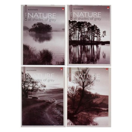 Notepad A5, 40 sheets on the clip "Nature", mix