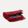 Women's wallet on the button, red color